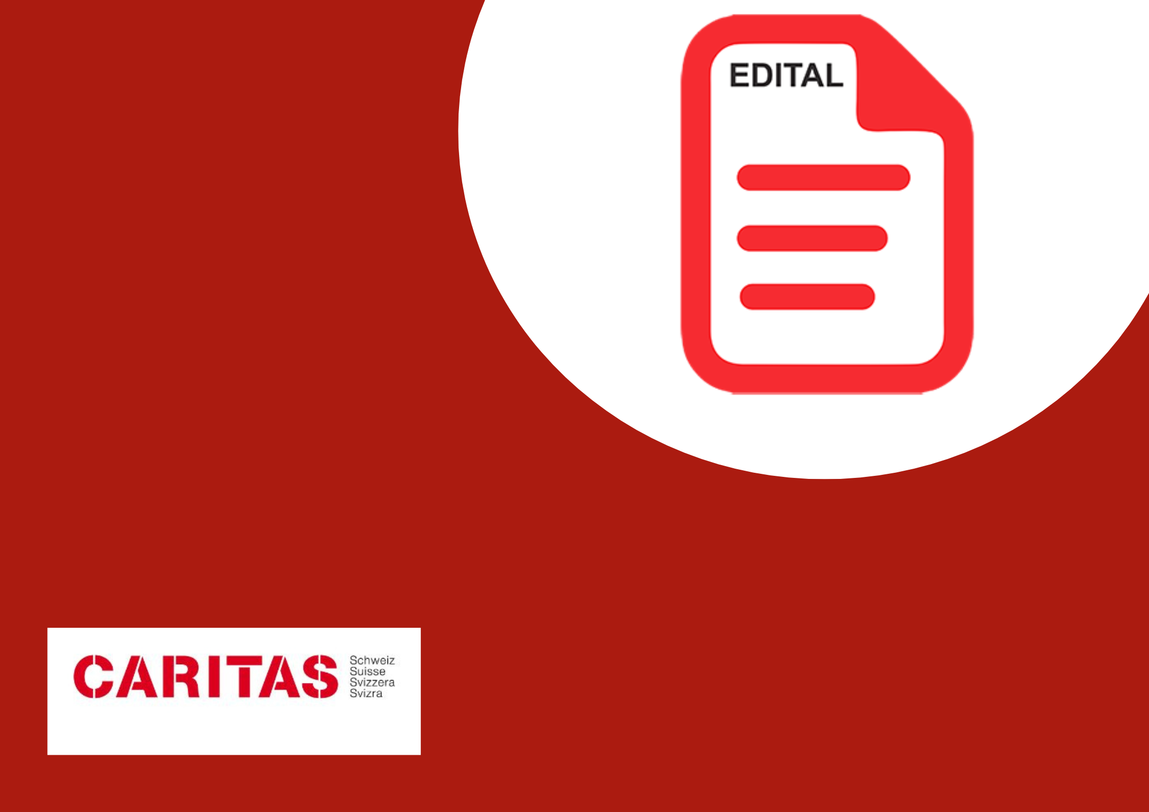 Cáritas Suíça (CACH) abre processo seletivo para assistente administrativo  no escritório em Recife